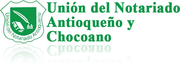Logo Unión del Notariado Antioqueño y Chocoano